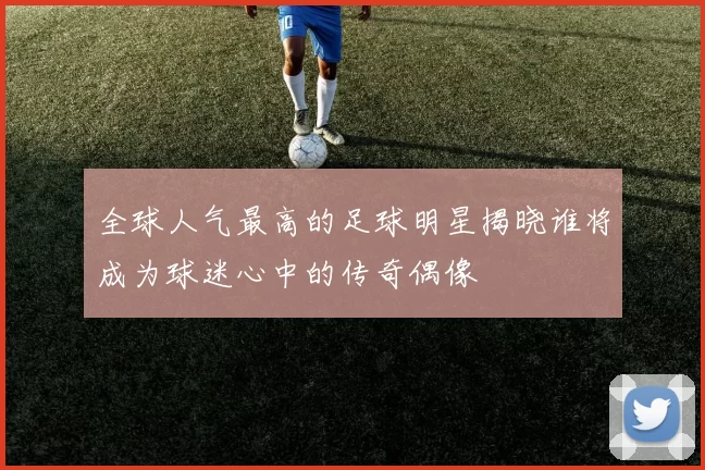 全球人气最高的足球明星揭晓谁将成为球迷心中的传奇偶像