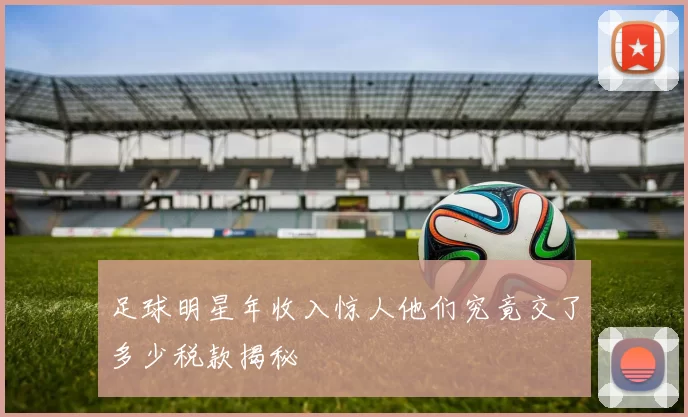 足球明星年收入惊人他们究竟交了多少税款揭秘