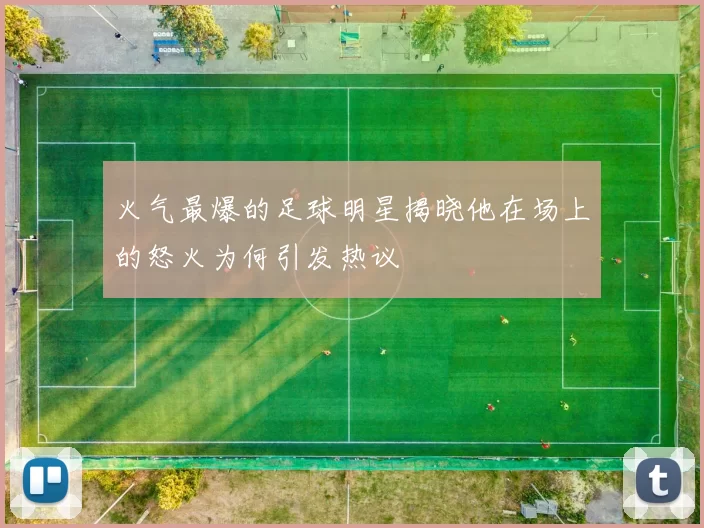 火气最爆的足球明星揭晓他在场上的怒火为何引发热议